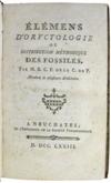 MEDICINE/SCIENCE  BERTRAND, BERNARD-NICOLAS.  Élémens dOryctologie, ou, Distribution Méthodique des Fossiles.  1773